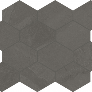 Hexagon Brazilian Slate Elephant Grey | 250x340 | mat