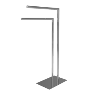 Věšák na ručníky NAVA | ve tvaru písmene L | kruhový | volně stojící