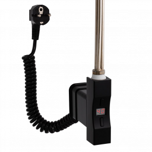 Topná tyč | Home Plus Eco | obdélníkový profil | černá | 300W | s připojovacím kabelem se zástrčkou