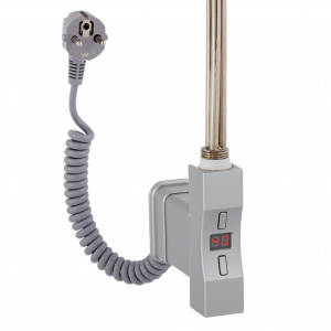 Topná tyč | Home Plus Eco | obdélníkový profil | chrom mat | 300W | s připojovacím kabelem se zástrčkou