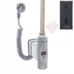 Topná tyč | Home Plus O-profil s dálkovým ovladačem | chrom lesk | 600W | s připojovacím kabelem se zástrčkou