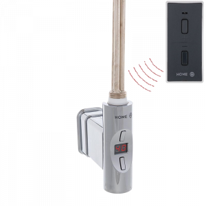 Topná tyč | Home Plus O-profil s dálkovým ovladačem | chrom lesk | 900W | bez připojovacího kabelu