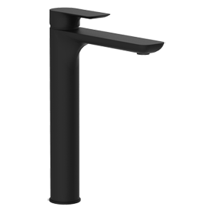 Stojánková umyvadlová baterie | páková | vysoká | 300 | černá mat | INFINITY