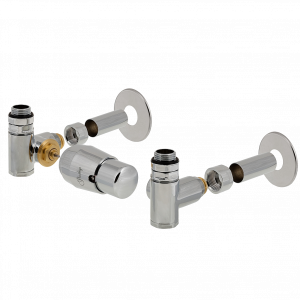 Komplet ventilů | stranové-levé | INTEGRA | AL | chrom lesk