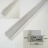 Mikro 2 | Nástěnný hliníkový stříbrný profil pro LED pásek + difuzor nacvakávací | čirý | 1m