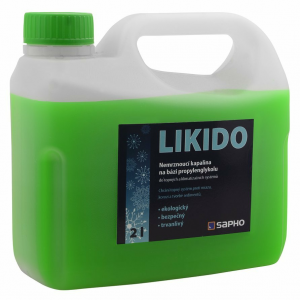 LIKIDO nemrznoucí teplonosná směs do otopných těles, 2 l