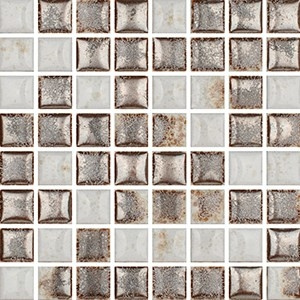 Mozaika Luxor 00 White | 18x18mm | lesk