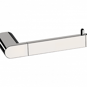 Toilet paper holder without cover Lounge on one role | stainless steel color