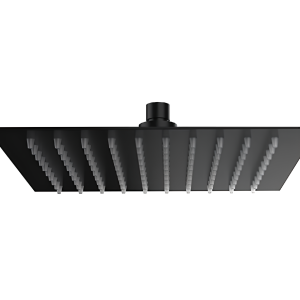 Sprchová hlavice SoffiSlim SQ | závěsná | 400 x 400 | čtvercová | leštěná nerez | černá mat