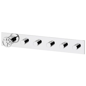 Podomítkový modul Chrono | pákový pěticestný | bílá mat