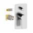 Podomítkový modul ENERGY | vrchní díl pákový dvoucestný | barva nerezová