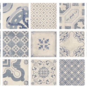 Obklad Milano | Antiqua 20×20 | lesk, 14 různých dezénů