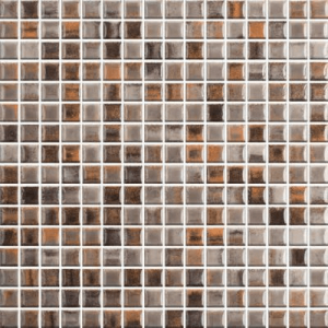 Mozaika Fantasy 27 Brown & Grey & Orange | 18x18mm | lesk