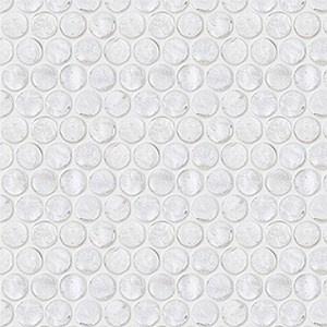 Skleněná Mozaika LAURA | ⌀ 18 mm | stříbrná