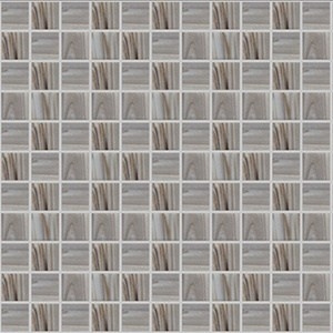 Skleněná Mozaika ATON - šedá | 20x20x4 mm | žíhaná