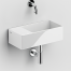 Umyvadlo Flush 3 | 350 x 180 x 100 | závěsné nebo desku | bílá