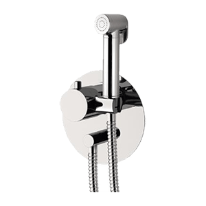 Bidetová baterie | s bidetovou sprškou | podomítková | tertmostatický | mosaz stařená mat leštěný | X STYLE