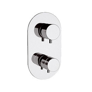 NT94 | Podomítkový modul MINIMAL THERMO | pákový čtyřcestný | termostatický | chrom lesk