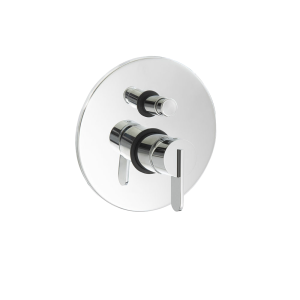 Podomítkový modul dvoucestný | pákový | růžové zlato broušené lesk | SWING | horní díl