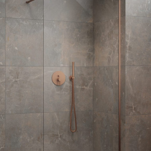 Sprchových zástěna walk-in | Modo New II 130 | Čiré sklo 8mm | Broušená měď