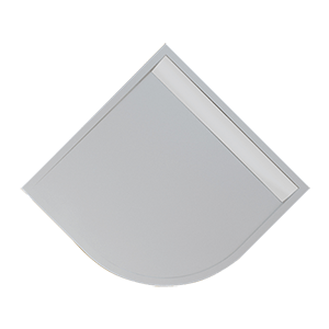 ILA - WIR čtvrtkruhová vanička bílá 900x900