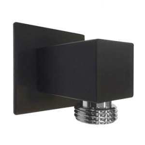 Vývod sprchy | hranatý | černá