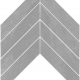 Chevron Brazilian Slate Silk Grey | 120x530 | mat