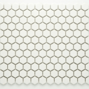Keramická Mozaika HEXAGON bílá | 260x230 mm | mat
