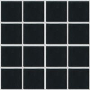Mozaika SistemVCrystalMosaic Nero | černá | 300x300 mm | lesk
