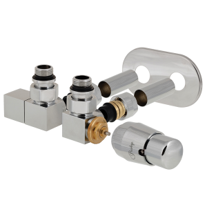 Komplet ventilů | středové | Square | CU | chrom
