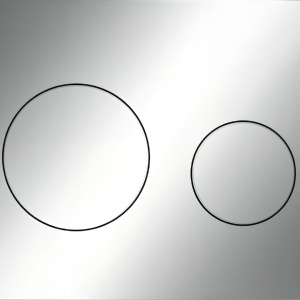 Ovládací WC modul  Loop | chrom lesk