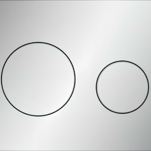 Ovládací WC modul Loop | matný chrom