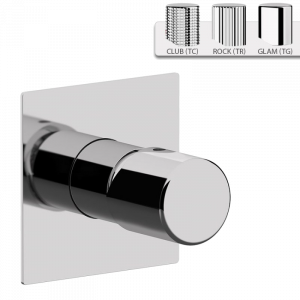 Podomítkový modul TRILOGY GLAM | pákový jednocestný | chrom lesk