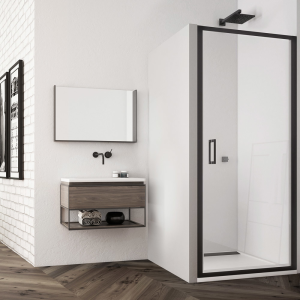 TLSP | Jednokřídlé dveře - otvírání ven i dovnitř | TOP-LINE | 650 x 2000 | černá