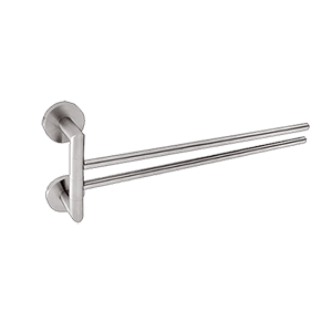 Držák na ručník Unix dvojitý, otočný | broušená nerez