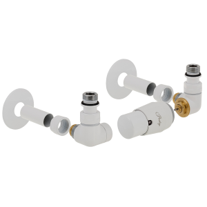 Komplet ventilů | stranové-pravé | VISION | AL | bílá lesk