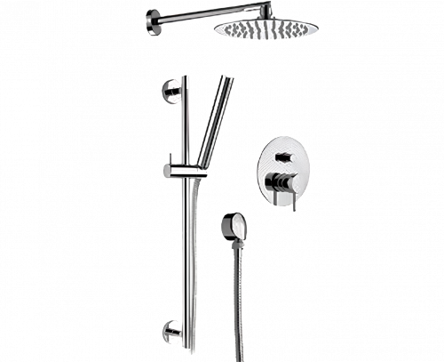 Sprchový set X STYLE | podomítkový pákový | se závěsnou hlavicí  Ø 200 mm | chrom lesk | chrom lesk