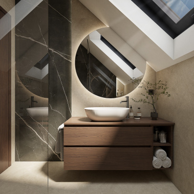 Moderní koupelna CALACATTA BLACK - visualization