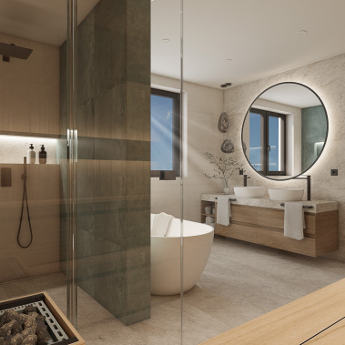 Přírodní koupelna EMERALD - visualization