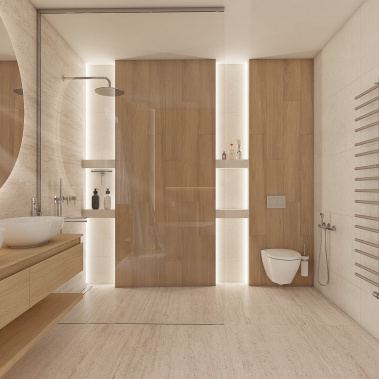 Přírodní koupelna TRAVERTINE - visualization