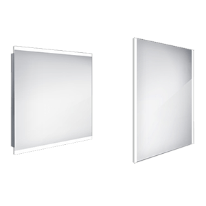 Koupelnové podsvícené LED zrcadlo ZP 12003 800 x 700 mm