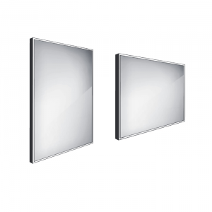Koupelnové podsvícené LED zrcadlo ZPC | 600 x 800 mm | černá