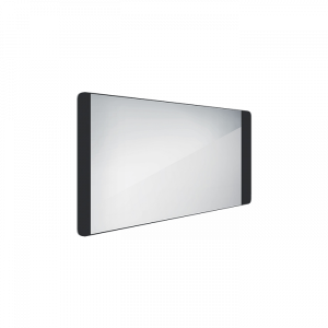 Koupelnové podsvícené LED zrcadlo ZPC | 1200 x 650 | černá