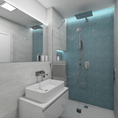 Moderní koupelna EMERALD - vizualizace