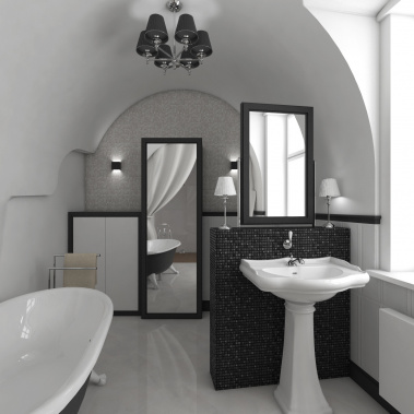 Luxusní koupelna COCO - vizualizace